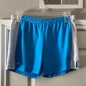 Under Armour Athletic Shorts in Blue and White